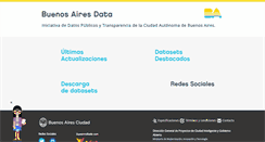 Desktop Screenshot of data.buenosaires.gob.ar