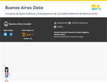 Tablet Screenshot of data.buenosaires.gob.ar